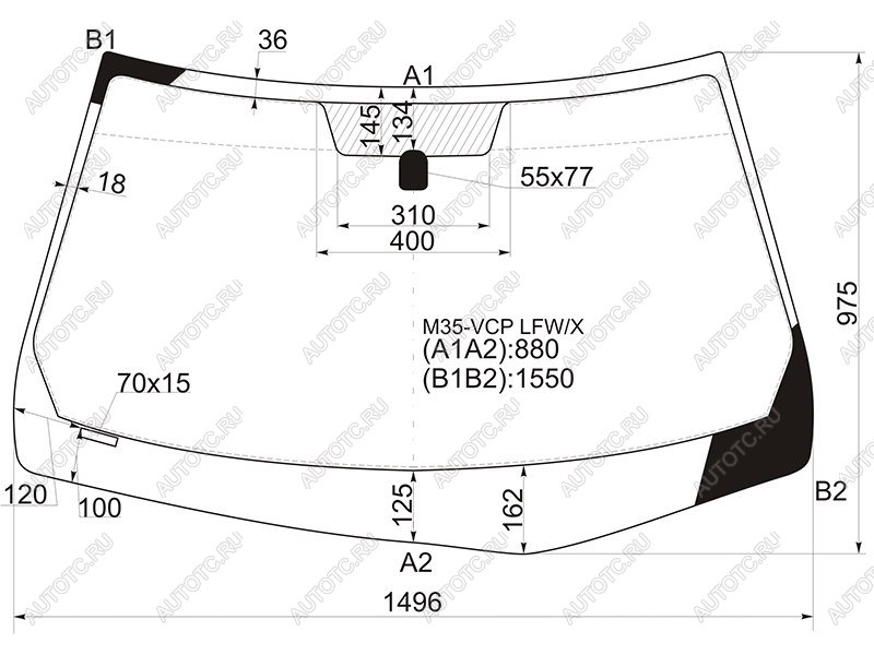 5 999 р. Стекло лобовое Infiniti M35 04-10 / M45 07-10 XYG M35-VCP LFW/X, m35vcplfwx XYG M35-VCP LFW/X  с доставкой в г. Кемерово