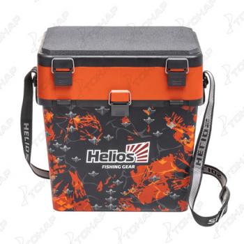 2 699 р. Ящик рыболовный зимний HELIOS SHARK, 19 л, оранжевый  hs-ib-19-sho  с доставкой в г. Кемерово. Увеличить фотографию 4