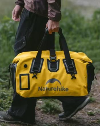 5 719 р. Гермосумка Naturehike 40 л ПВХ (желтая)  cnk2450xb015-40y  с доставкой в г. Кемерово. Увеличить фотографию 11