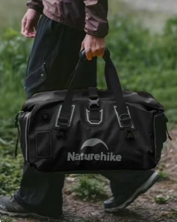 5 719 р. Гермосумка Naturehike 40 л ПВХ (черная)  cnk2450xb015-40b  с доставкой в г. Кемерово. Увеличить фотографию 10