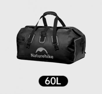 6 399 р. Гермосумка Naturehike 60 л ПВХ (черная)  cnk2450xb015-60b  с доставкой в г. Кемерово. Увеличить фотографию 3