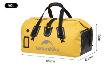 6 899 р. Гермосумка Naturehike 90 л ПВХ (желтая)  cnk2450xb015-90y  с доставкой в г. Кемерово. Увеличить фотографию 2