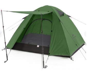 Палатка Naturehike P-Series 2-местная, алюминиевый каркас, зеленая  nh18z022-p-2gr