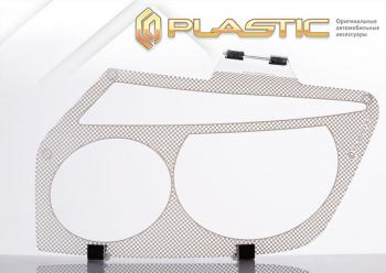 2 199 р. Защита фар CA-Plastic Lexus RX300 XU30 дорестайлинг (2003-2006) (серия Шелкография белая)  с доставкой в г. Кемерово. Увеличить фотографию 2