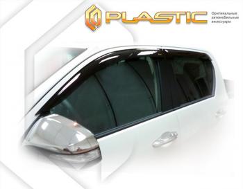 1 999 р. Дефлектора окон CA-Plastic Toyota Hilux AN120 дорестайлинг (2016-2020) (Classic  прозрачный)  с доставкой в г. Кемерово. Увеличить фотографию 2