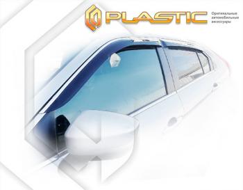 1 999 р. Дефлектора окон CA-Plastic Mitsubishi Eclipse Cross GK рестайлинг (2021-2022) (серия Classic полупрозрачный)  с доставкой в г. Кемерово. Увеличить фотографию 2