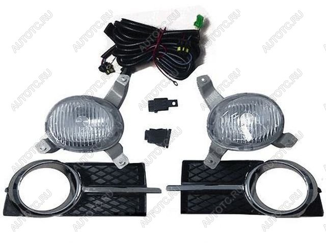 3 899 р. Комплект противотуманных фар (с проводкой, рамкой) BodyParts Chevrolet Aveo T250 седан рестайлинг (2006-2011)  с доставкой в г. Кемерово