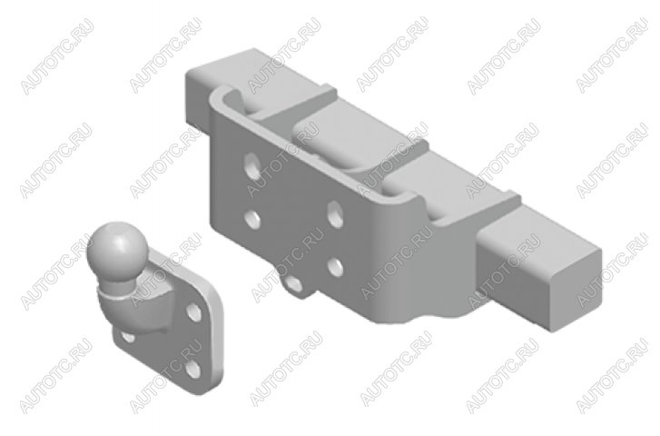 22 599 р. Фаркоп Aragon E4404DD Стальной, тип крюка: G  Nissan Navara 2005-2015  Aragon e4404dd  с доставкой в г. Кемерово