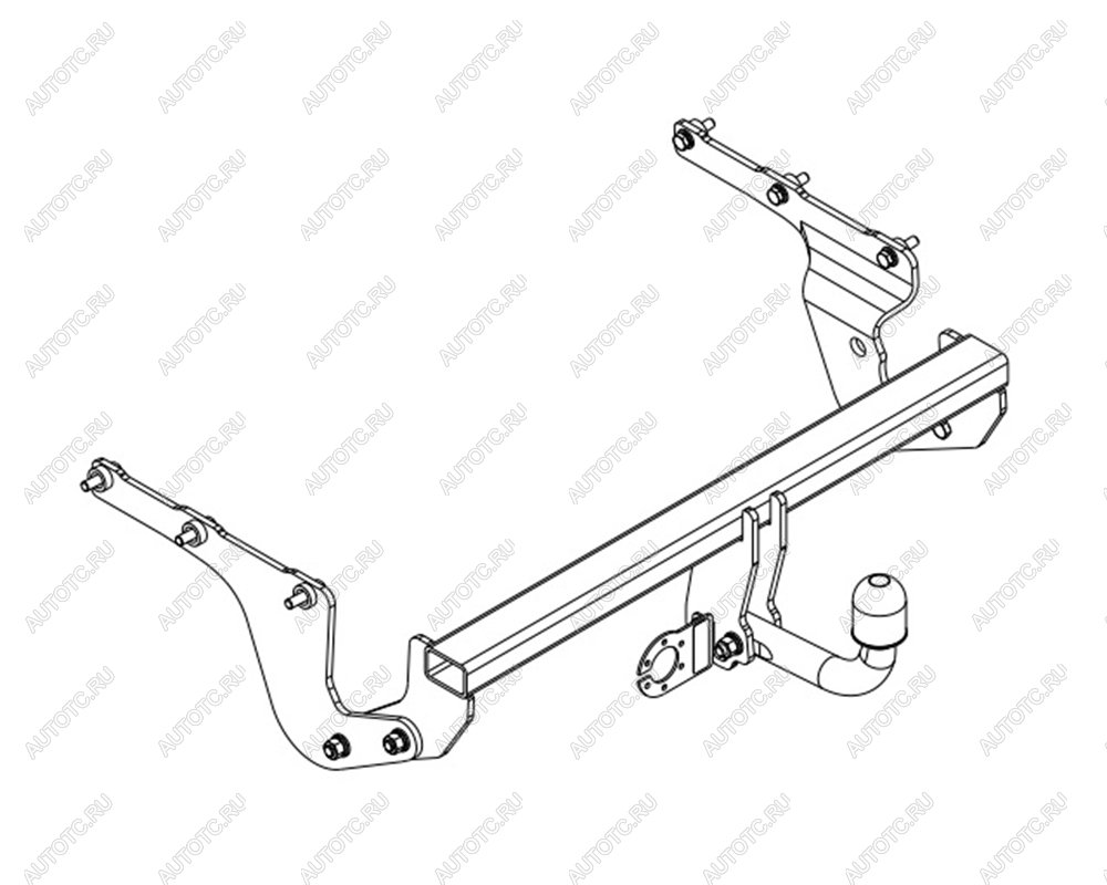 22 699 р. Фаркоп (подходит для 2 WD (P110)) Auto-Hak  Toyota Urban Cruiser (2008-2016) 5 дв. (стальной, шар A (F20))  с доставкой в г. Кемерово