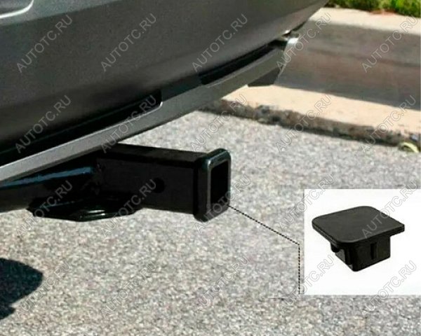 22 599 р. Заглушка для съемного фаркопа РИФ Черный RT 0016 Вставка под квадрат (американский тип) 2x2   РИФ rt 0016  с доставкой в г. Кемерово