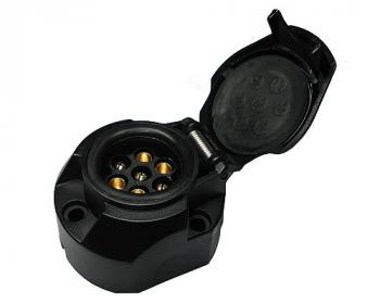 22 599 р. Розетка Leader Plus Черный KPL-009 7 pin   Leader Plus kpl-009  с доставкой в г. Кемерово. Увеличить фотографию 1