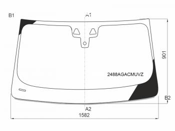 26 999 р. Стекло лобовое (Две камеры Датчик дождя Проекция Молдинг) BMW X4 18- FUYAO 2488AGACMUVZ  с доставкой в г. Кемерово. Увеличить фотографию 1