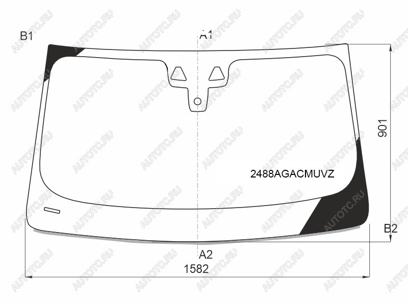 26 999 р. Стекло лобовое (Две камеры Датчик дождя Проекция Молдинг) BMW X4 18- FUYAO 2488AGACMUVZ  с доставкой в г. Кемерово
