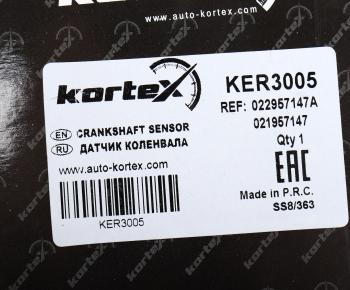 659 р. Датчик положения коленвала VW Passat (96-05) AUDI A4 (96-05) KORTEX KORTEX ker3005  с доставкой в г. Кемерово. Увеличить фотографию 6