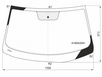 6 399 р. Стекло лобовое Hyundai Elantra 20-23 FUYAO 4185AGNV  с доставкой в г. Кемерово. Увеличить фотографию 1