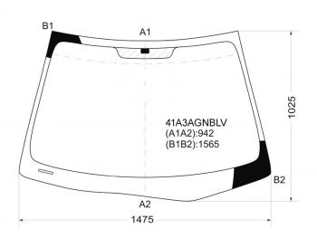 6 799 р. Стекло лобовое Hyundai Elantra 06-12  Avante 06-11 FUYAO 41A3AGNBLV  с доставкой в г. Кемерово. Увеличить фотографию 1