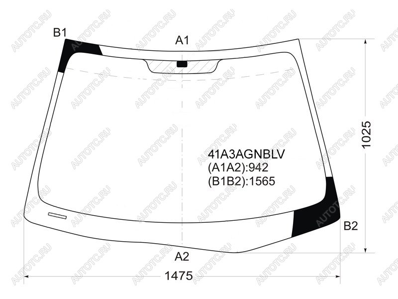 6 799 р. Стекло лобовое Hyundai Elantra 06-12  Avante 06-11 FUYAO 41A3AGNBLV  с доставкой в г. Кемерово