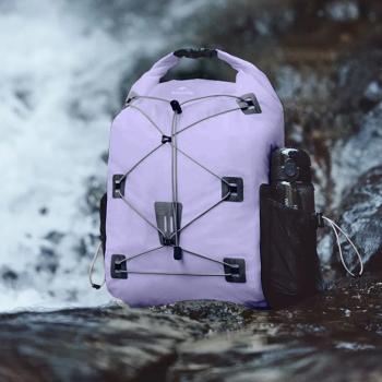 5 249 р. Рюкзак туристический Naturehike 18 л, ПВХ, фиолетовый  cnh22bb003-18vl  с доставкой в г. Кемерово. Увеличить фотографию 4