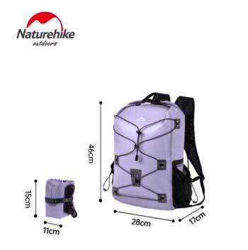 5 249 р. Рюкзак туристический Naturehike 18 л, ПВХ, фиолетовый  cnh22bb003-18vl  с доставкой в г. Кемерово. Увеличить фотографию 2