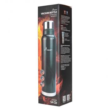 3 049 р. Термос ТОНАР 1600ML с ситечком зеленый (2 крышки-кружки)  hs.tm-059-g  с доставкой в г. Кемерово. Увеличить фотографию 11