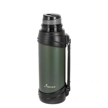2 119 р. Термос ТОНАР 2000ML хаки (дополн.пласт.чашка, ручка)  t-kd-938-2  с доставкой в г. Кемерово. Увеличить фотографию 4