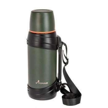 2 119 р. Термос ТОНАР 2000ML хаки (дополн.пласт.чашка, ручка)  t-kd-938-2  с доставкой в г. Кемерово. Увеличить фотографию 2