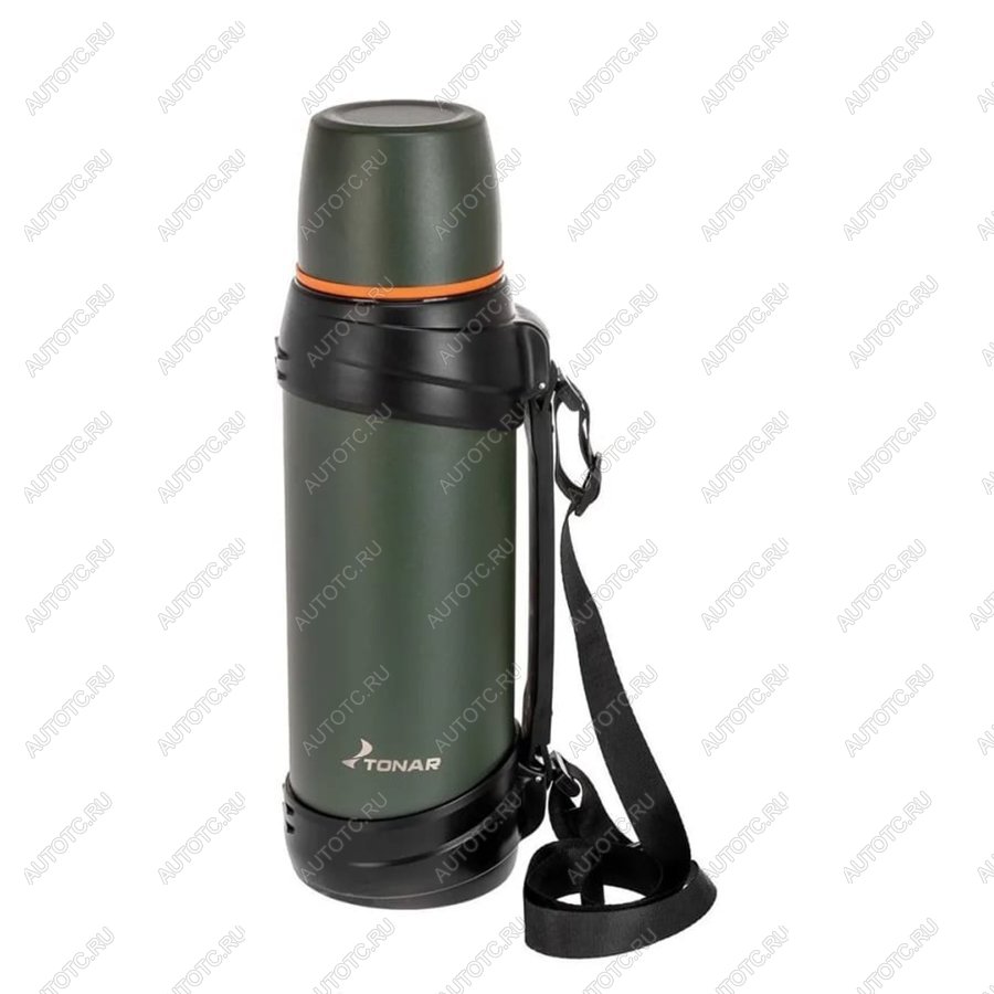 2 539 р. Термос ТОНАР 2500ML хаки (дополн.пласт.чашка, ручка)  t-kd-938-2.5  с доставкой в г. Кемерово