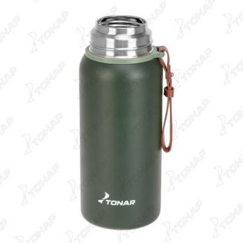 1 319 р. Термос ТОНАР 700ML хаки (пробка-ситечко, крышка-кружка, ремешок)  t-kd-7030-0.7  с доставкой в г. Кемерово. Увеличить фотографию 4