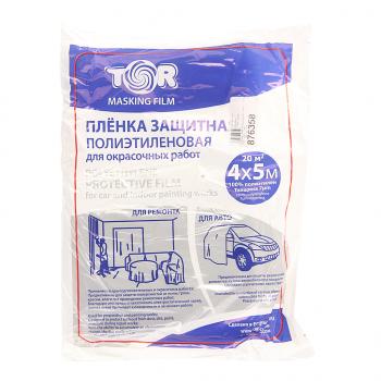69 р. Пленка для покрасочных работ 4х5м 7мкм 110г TOR TOR 3707-0405  с доставкой в г. Кемерово. Увеличить фотографию 1