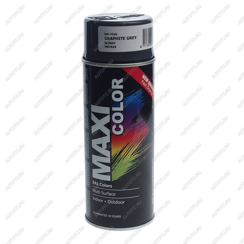 389 р. Краска серая графитовая аэрозоль 400мл MAXI COLOR MAXI COLOR 7024mx  с доставкой в г. Кемерово