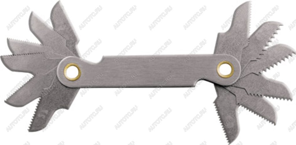 242 р. Резьбомер метрический 0.5-1.75мм 12 шаблонов FIT FIT 70811  с доставкой в г. Кемерово