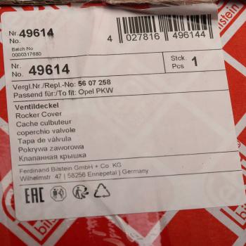 10 199 р. Крышка клапанная CHEVROLET Aveo (1.4 DOHC VVT),Cruze (1.8) (с клапаном вентиляции) FEBI FEBI 49614  с доставкой в г. Кемерово. Увеличить фотографию 5