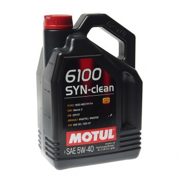 4 199 р. Масло моторное 6100 SYN-CLEAN 5W40 псинт.4л MOTUL MOTUL 107942  с доставкой в г. Кемерово. Увеличить фотографию 1