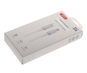 449 р. Кабель iPhone (5-)-USB Type C 1м белый XO XO nb-q282a white  с доставкой в г. Кемерово. Увеличить фотографию 3