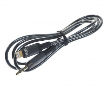 579 р. Переходник iPhone (5-) на jack 3.5 черный XO XO nb-r279a black  с доставкой в г. Кемерово. Увеличить фотографию 1