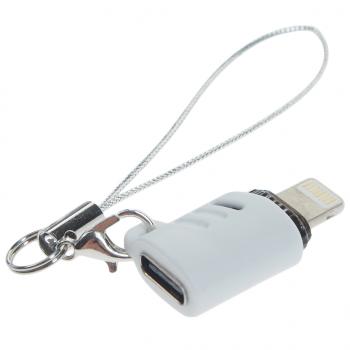 219 р. Переходник iPhone (5-)-USB Type C XO XO nb256e white  с доставкой в г. Кемерово. Увеличить фотографию 2