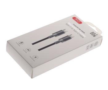 369 р. Кабель USB Type C-USB Type C 1м черный XO XO nb-q282b black  с доставкой в г. Кемерово. Увеличить фотографию 3