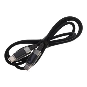 369 р. Кабель USB Type C-USB Type C 1м черный XO XO nb-q282b black  с доставкой в г. Кемерово. Увеличить фотографию 1