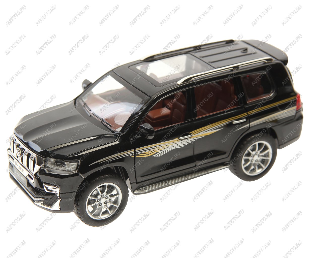 3 499 р. Модель автомобиля TOYOTA Land Cruiser Prado (1:24) (CHE ZHI) (свет,звук) NO NAME cz124  с доставкой в г. Кемерово