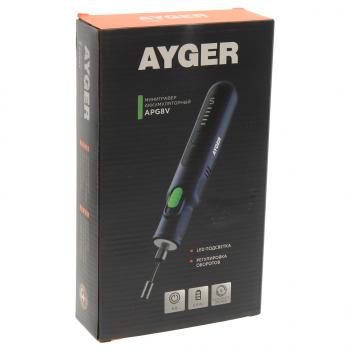 3 099 р. Гравер аккумуляторный 8.0В 0.9Ач 5000-30000обмин. (комплект насадок) AYGER AYGER apg8v  с доставкой в г. Кемерово. Увеличить фотографию 3