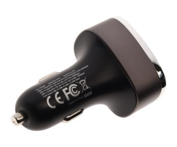 1 679 р. Устройство зарядное в прикуриватель 1USB + 2 Type C 12V черное XO XO cc61 black  с доставкой в г. Кемерово. Увеличить фотографию 3