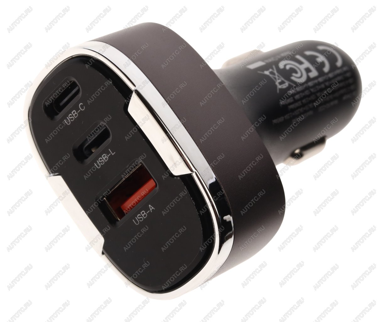 1 679 р. Устройство зарядное в прикуриватель 1USB + 2 Type C 12V черное XO XO cc61 black  с доставкой в г. Кемерово