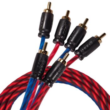 449 р. Кабель RCA 2х4 0.3м KICX KICX headshot rca-24-030-ss  с доставкой в г. Кемерово. Увеличить фотографию 3