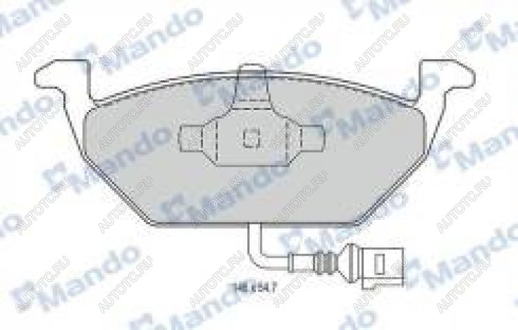 2 599 р. Колодки тормозные передние (4шт.) MANDO Audi A3 8V1 хэтчбэк 3 дв. дорестайлинг (2012-2016)  с доставкой в г. Кемерово