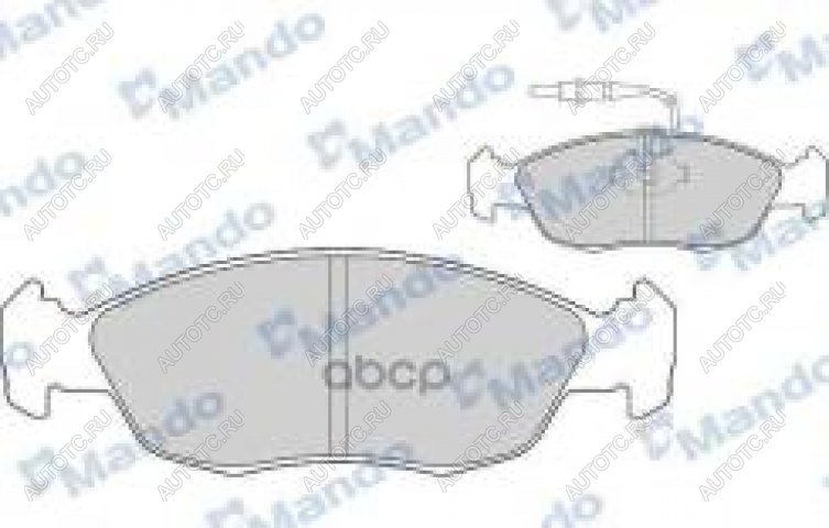 1 759 р. Колодки тормозные передние (4шт.) MANDO CITROEN Xsara N1 хэтчбэк 5 дв. 2-ой рестайлинг (2003-2005)  с доставкой в г. Кемерово