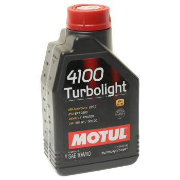 799 р. Масло моторное 4100 TURBOLIGHT 10W40 псинт.1л MOTUL MOTUL 111693  с доставкой в г. Кемерово. Увеличить фотографию 1