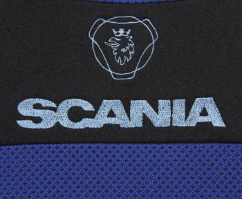 2 299 р. Авточехлы SCANIA 5 series (1 высокий, 1 низкий) жаккард черно-синие комплект АВТОРЕАЛ АВТОРЕАЛ scania 5 1+1 чр-син  с доставкой в г. Кемерово. Увеличить фотографию 2