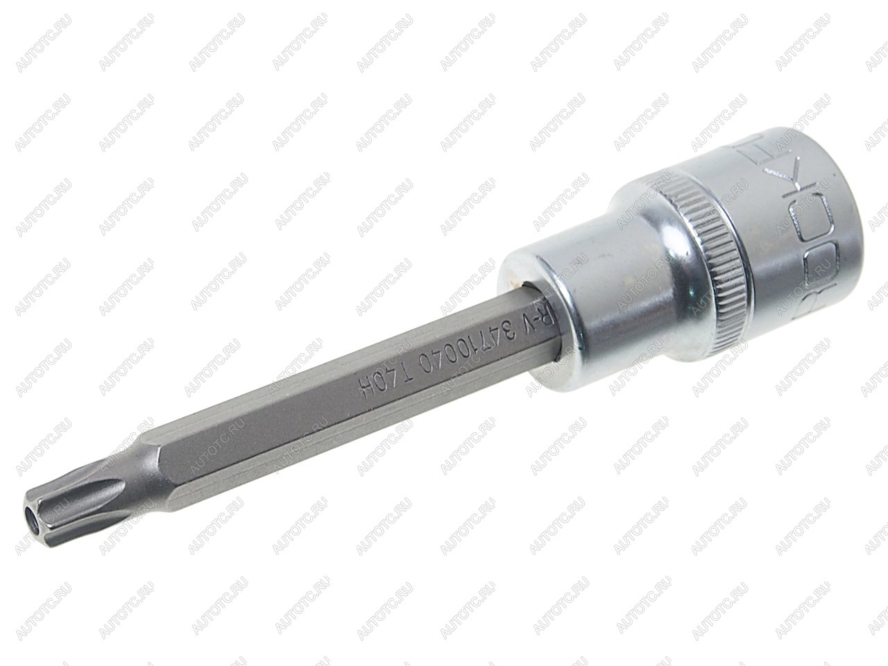 227 р. Бита-головка 12 TORX T40х100мм с отверстием ROCKFORCE ROCKFORCE rf-34710040  с доставкой в г. Кемерово