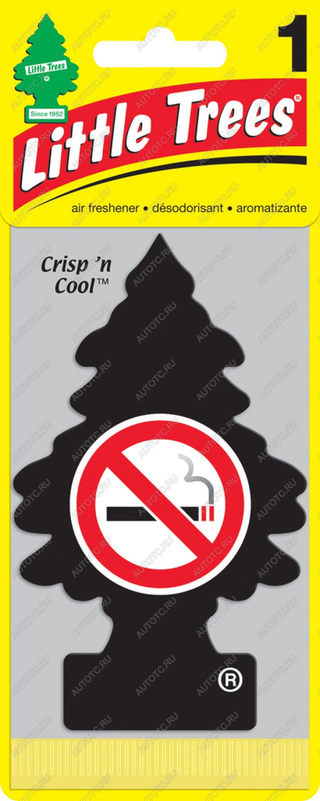 141 р. Ароматизатор подвесной пластина (не курить!) Елочка CAR FRESHNER CAR FRESHNER u1p-17037-russ  с доставкой в г. Кемерово