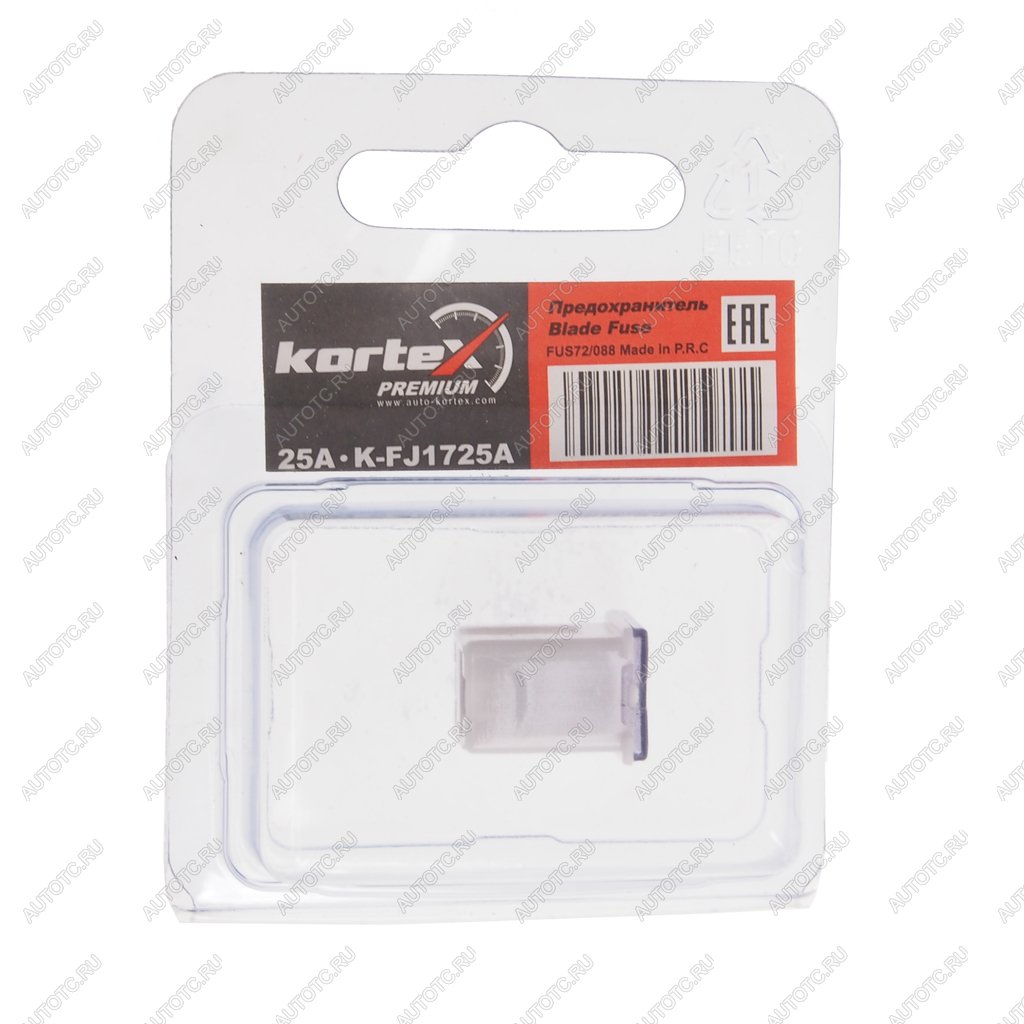 136 р. Предохранитель 25A картриджного типа KORTEX KORTEX kfj1725a  с доставкой в г. Кемерово